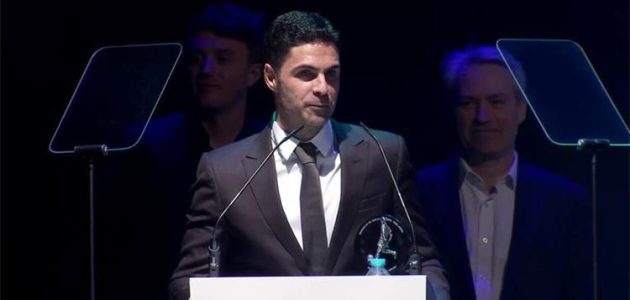 أرتيتا وثنائي آرسنال يفوزون بجوائز الأفضل في عام 2023